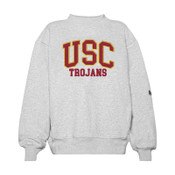USC Trojans Women's Hype & Vice Gray Mock Neck Sweatshirt